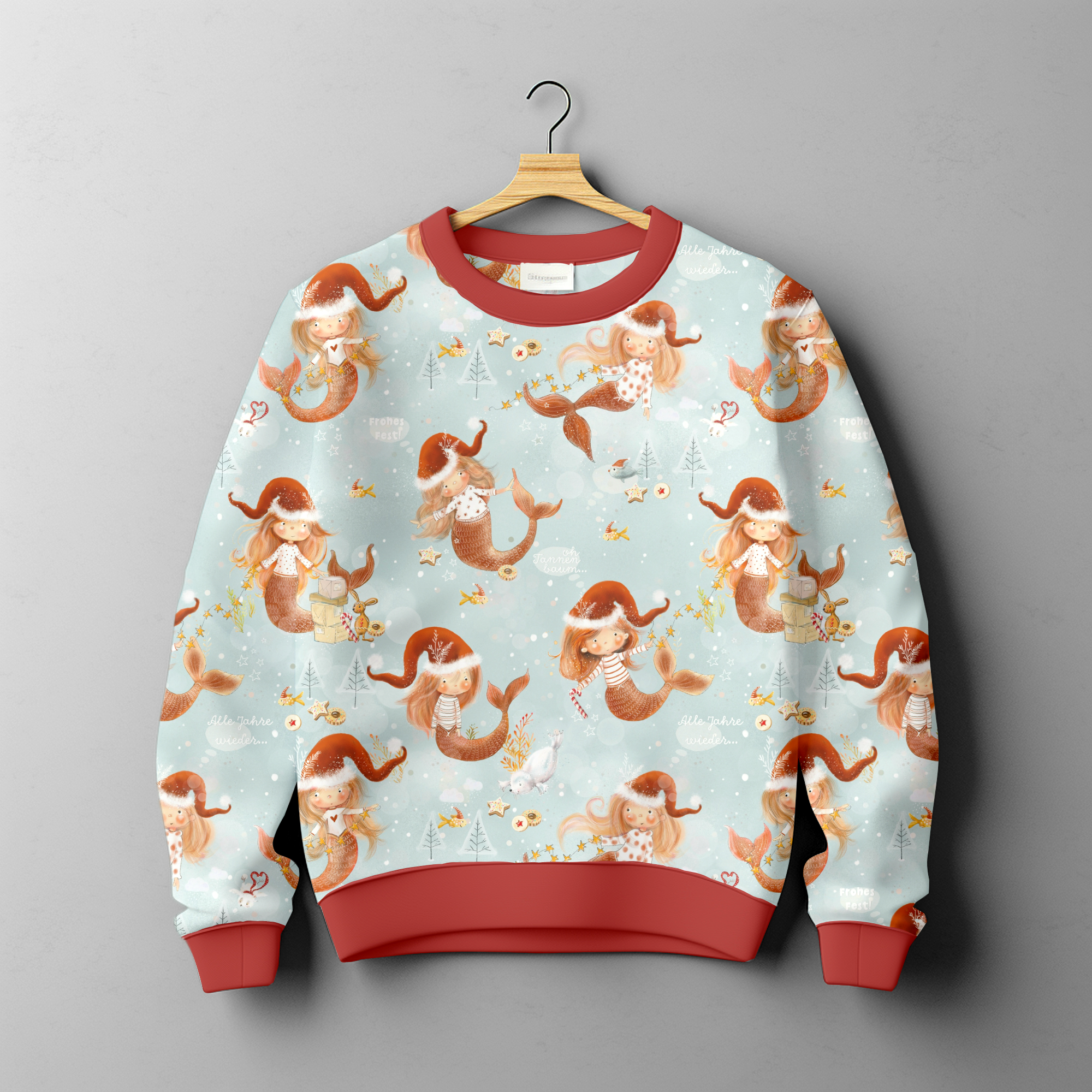 French Terry - Weihnachtsnixe