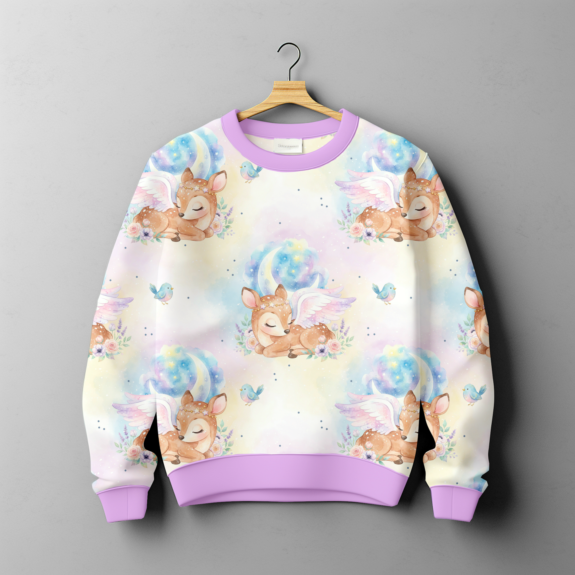 French Terry - Gute Nacht Reh