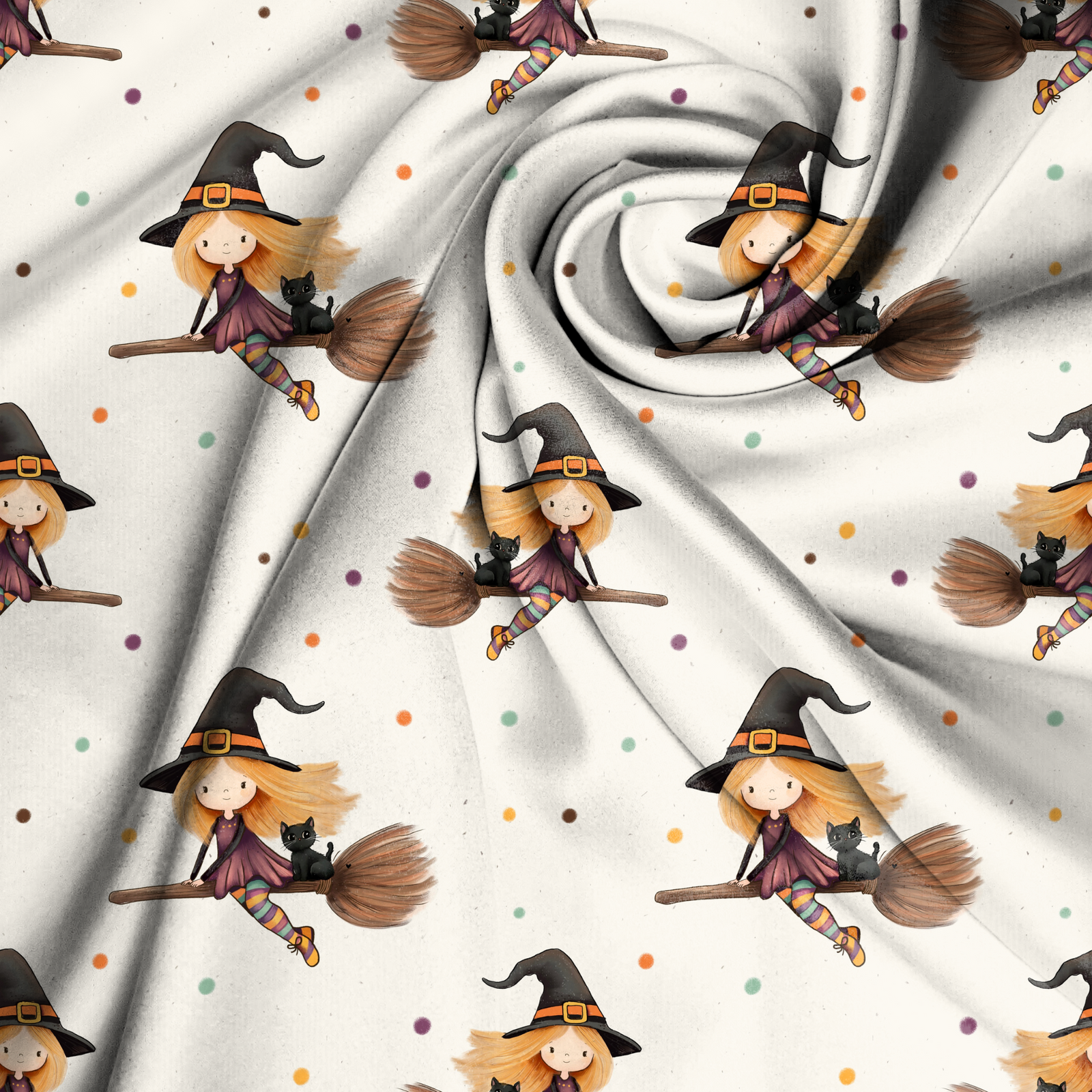 French Terry - Kleine Hexe Reststück: 60cm