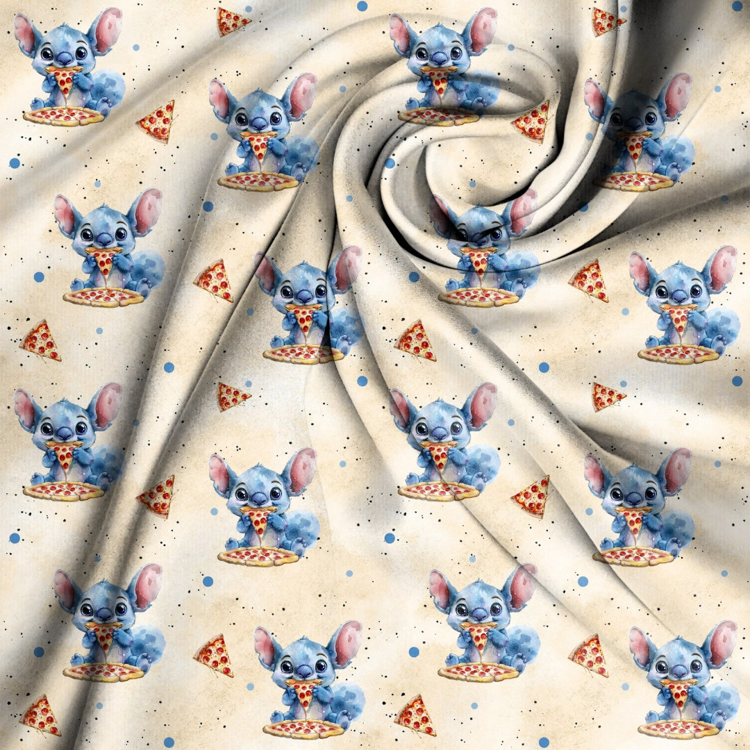 French Terry - Pizza Monster Reststück: 40cm x 180cm