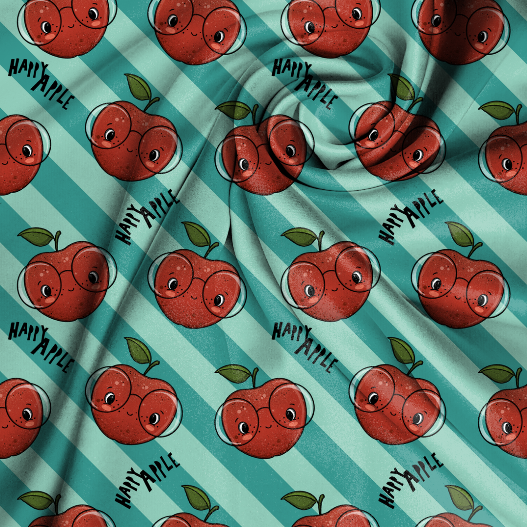 French Terry - Happy Apple