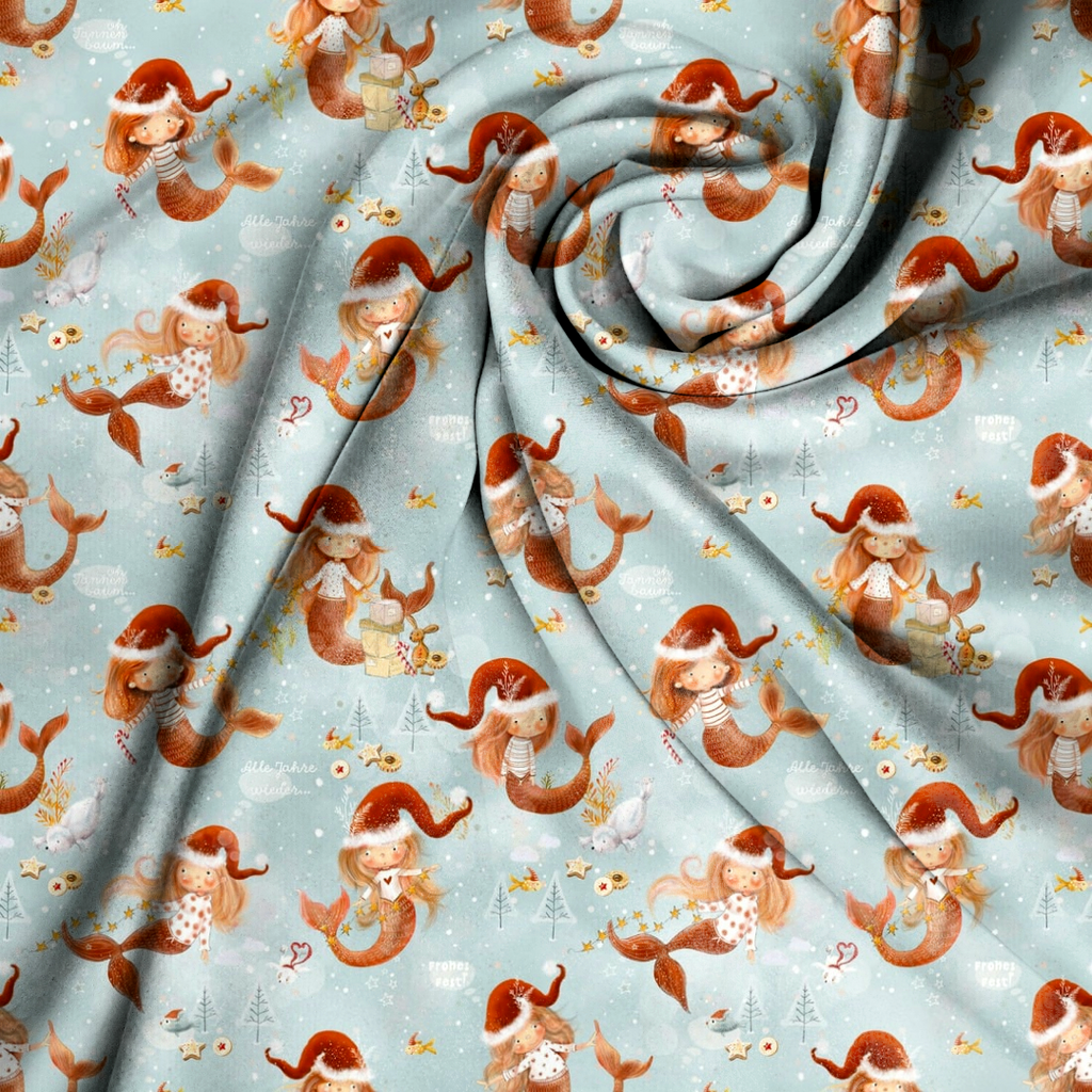 French Terry - Weihnachtsnixe