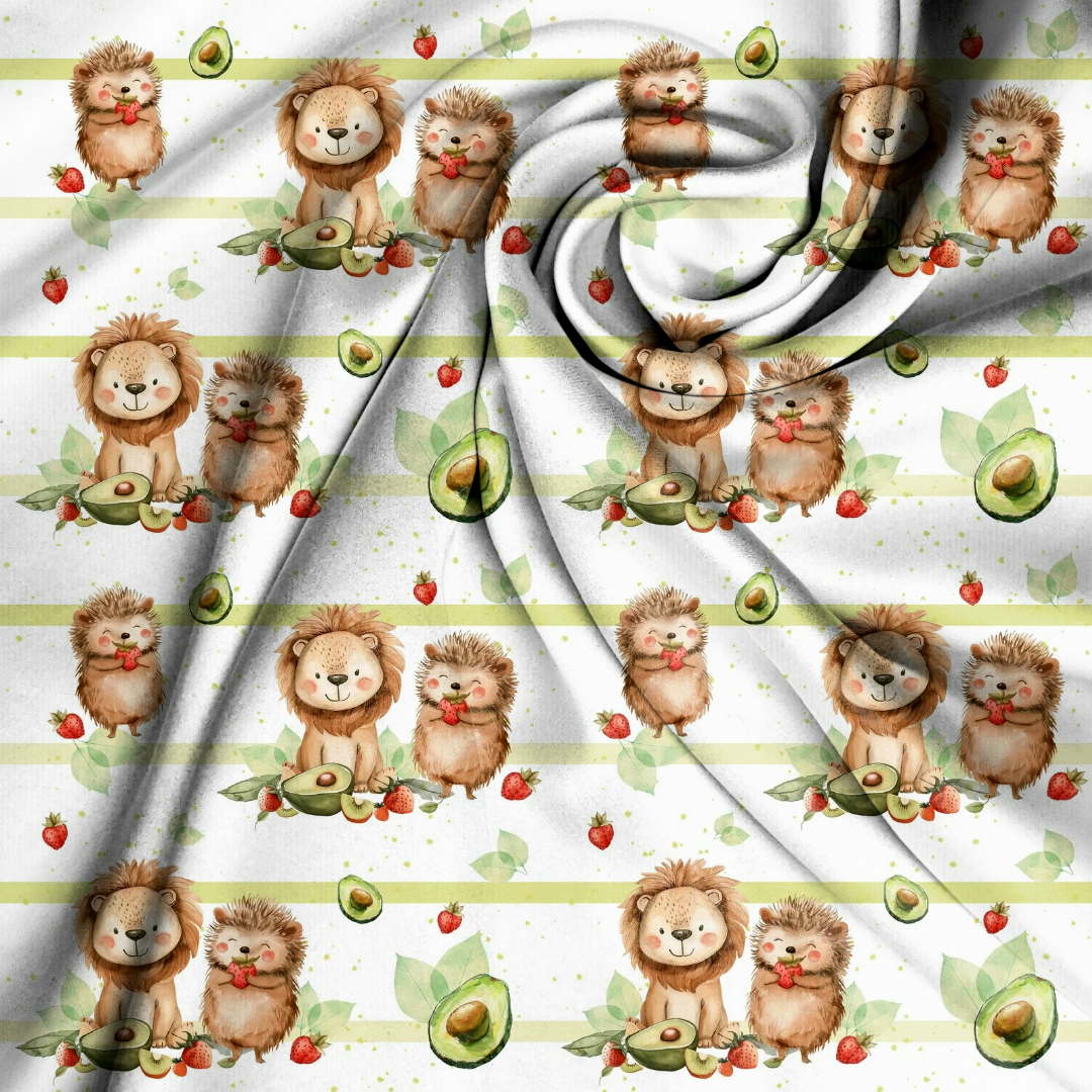 French Terry - Erdbeerliebe