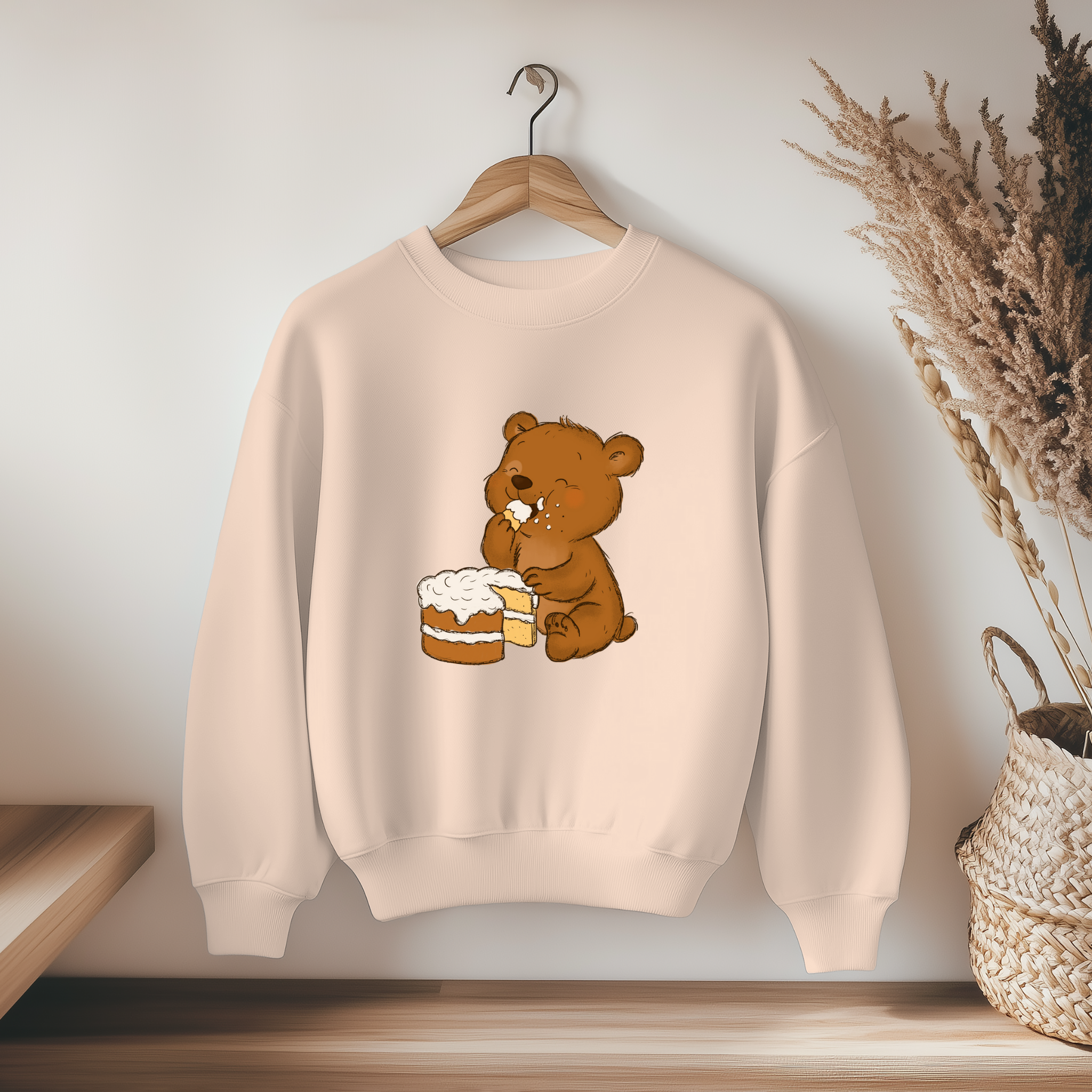 Vorbestellung Bügelbild - Kuchenbär