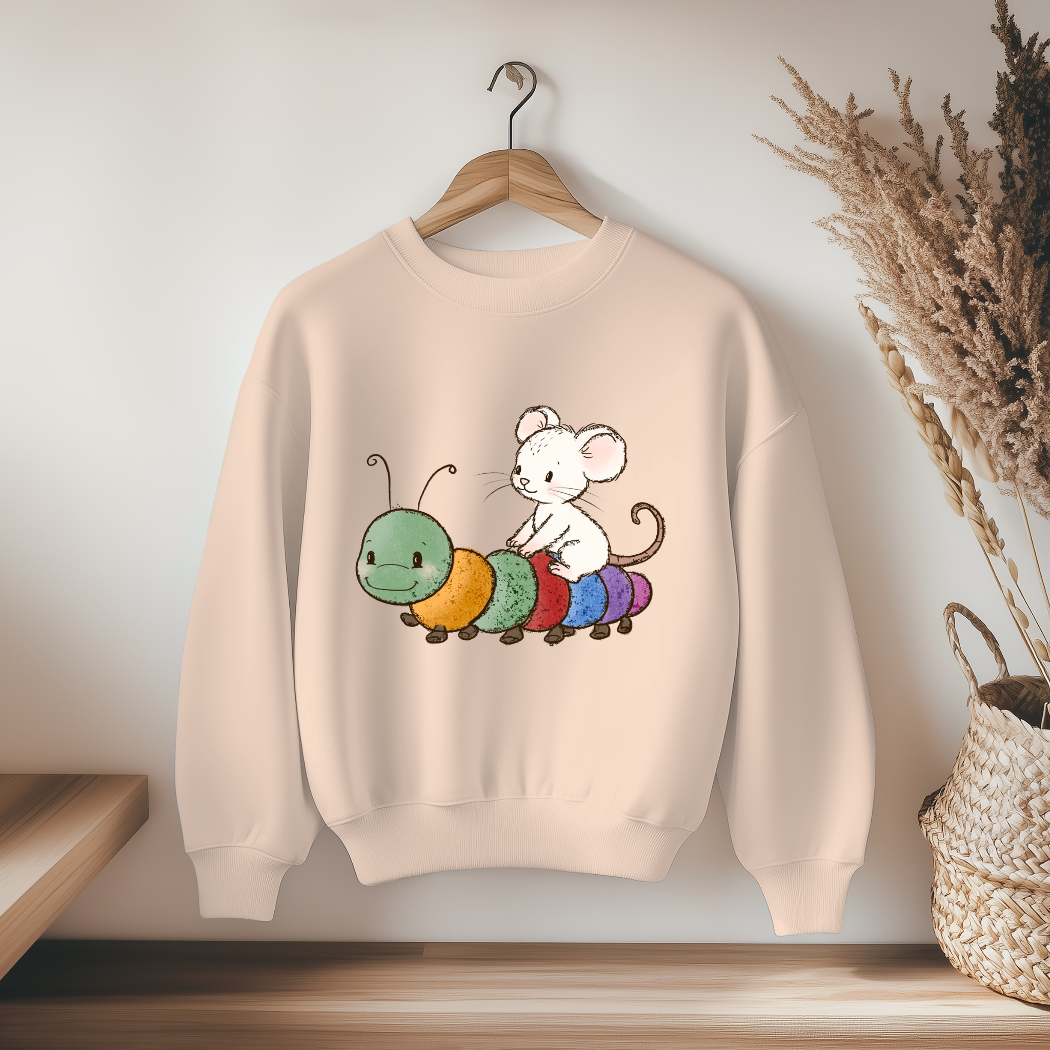 Vorbestellung Bügelbild - Raupenmaus