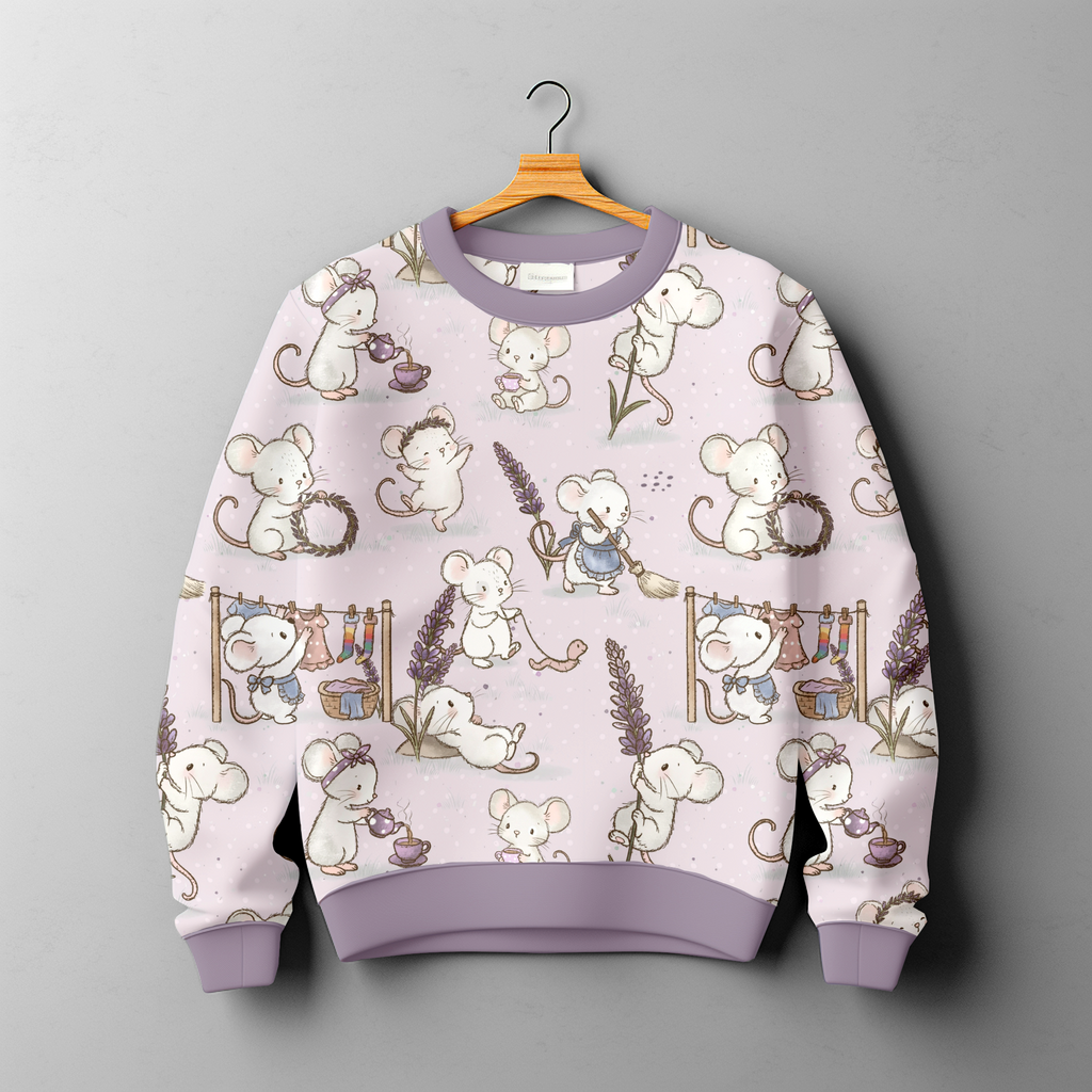 Breitrib Jersey - Lavendelmäuse