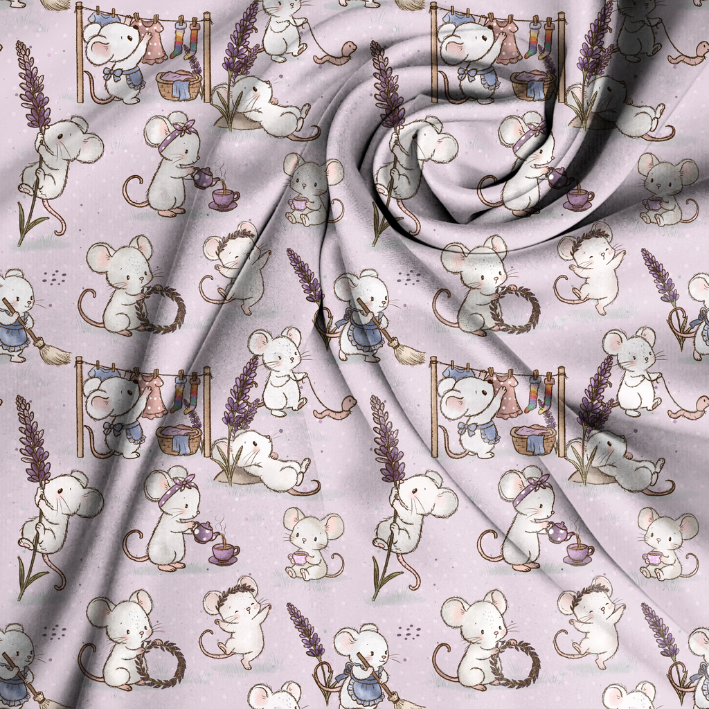 Breitrib Jersey - Lavendelmäuse