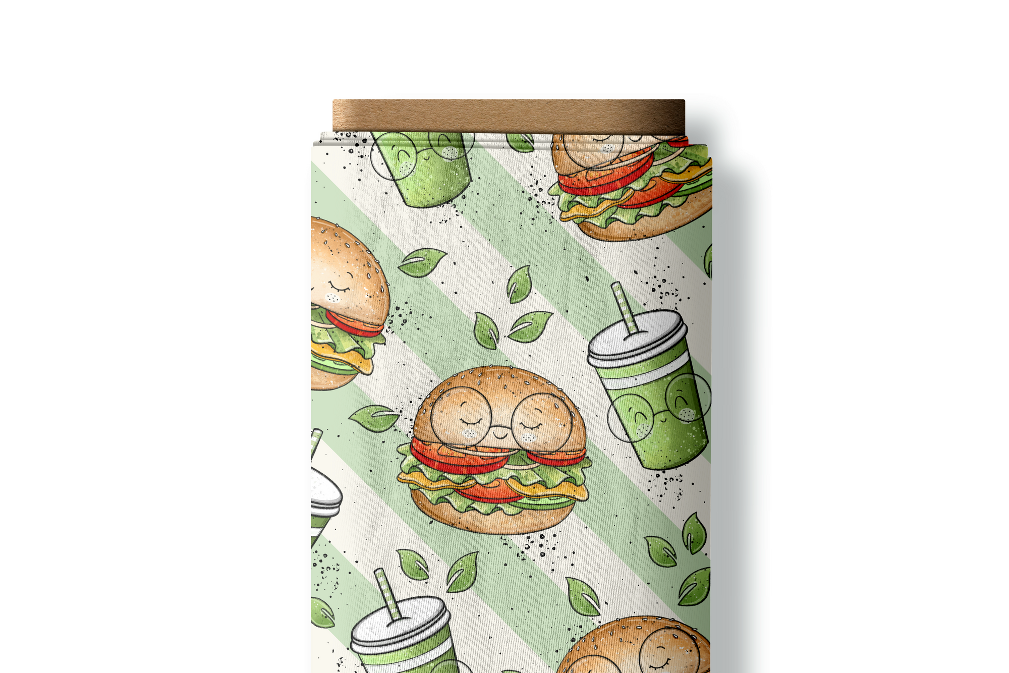 Jersey -  Veggi Burger Reststück: 85cm x 165cm