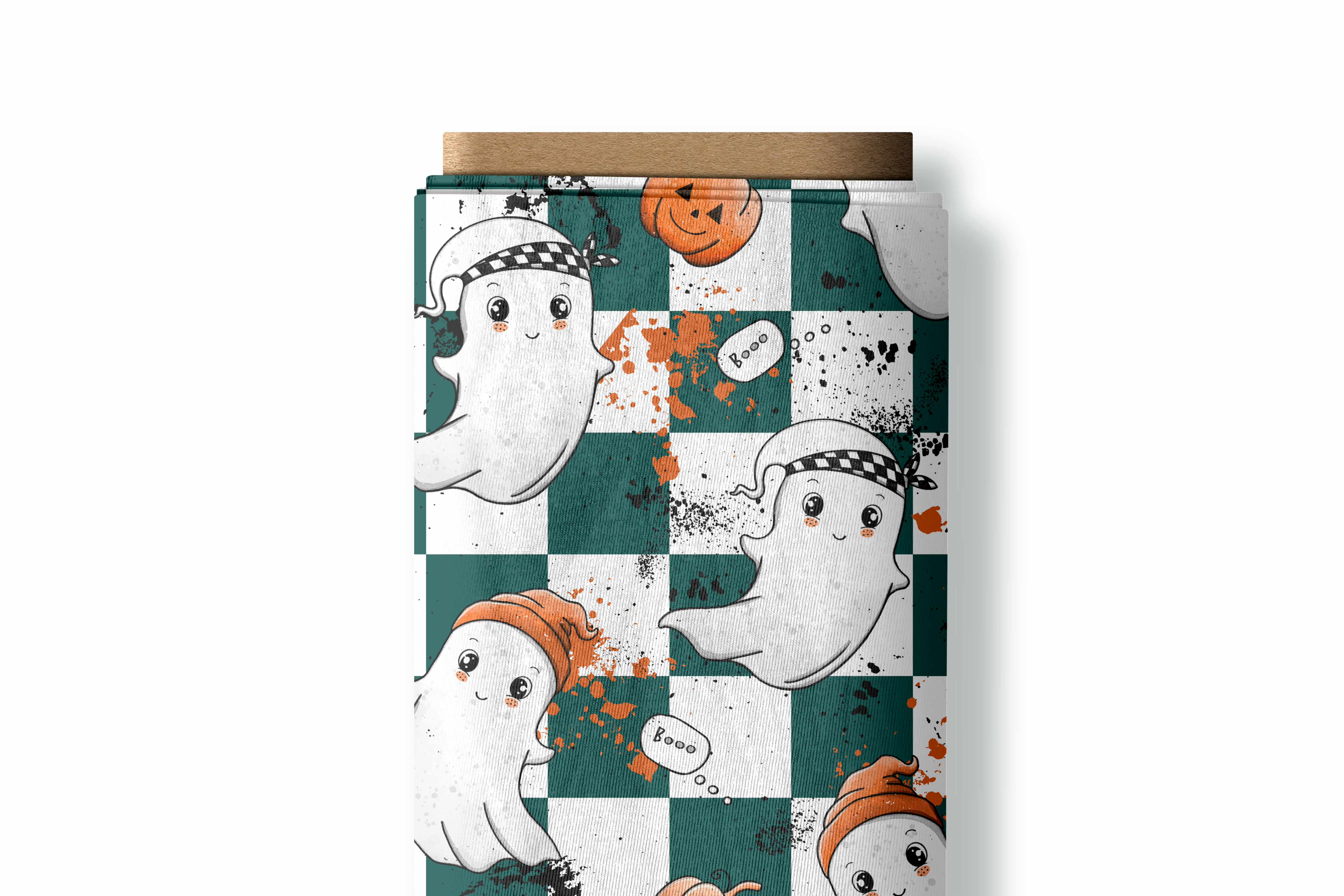French Terry - Spooky Fun - Reststück 80cmx165cm