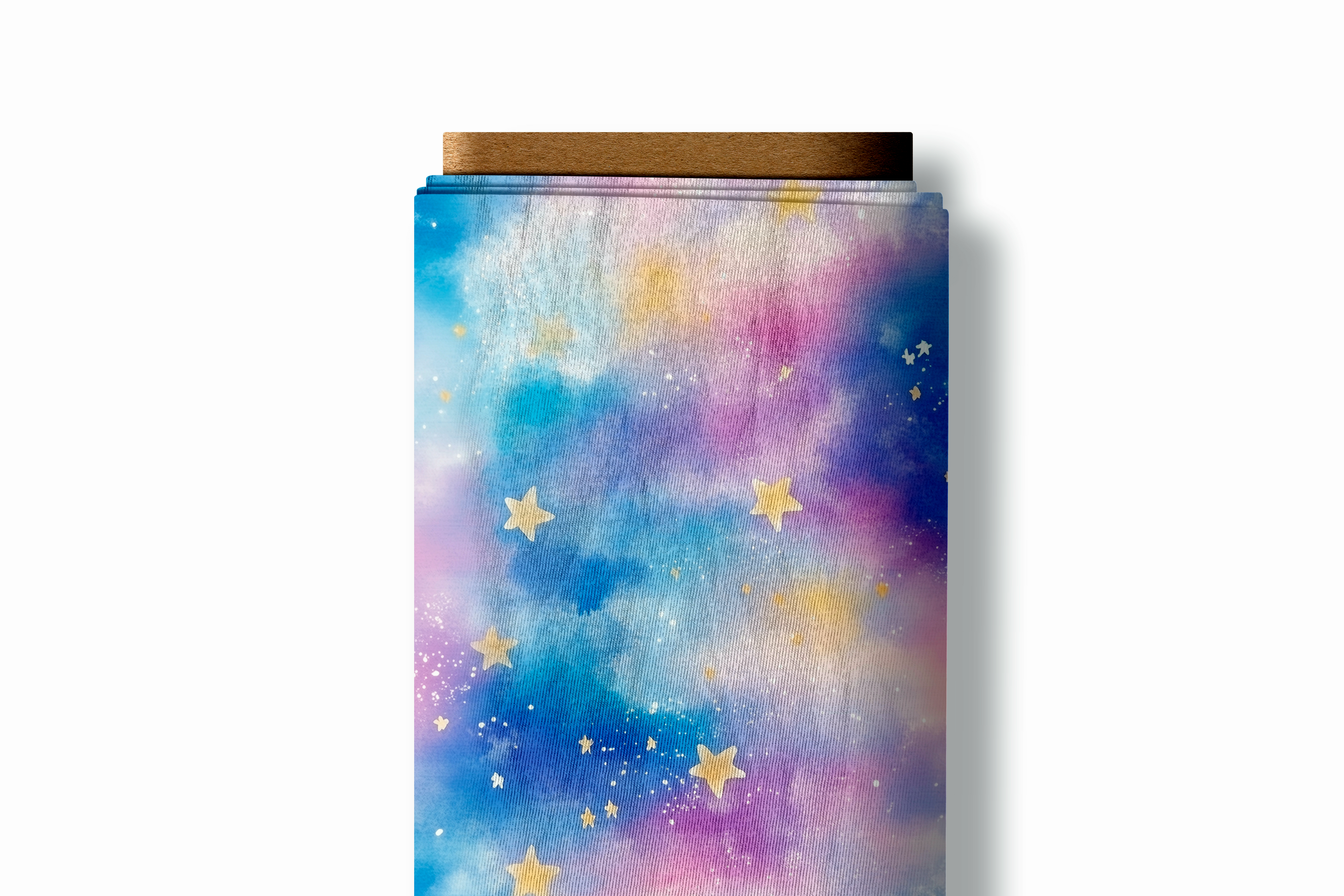 French Terry - Gute Nacht Sterne Kombi Rosa/Blau