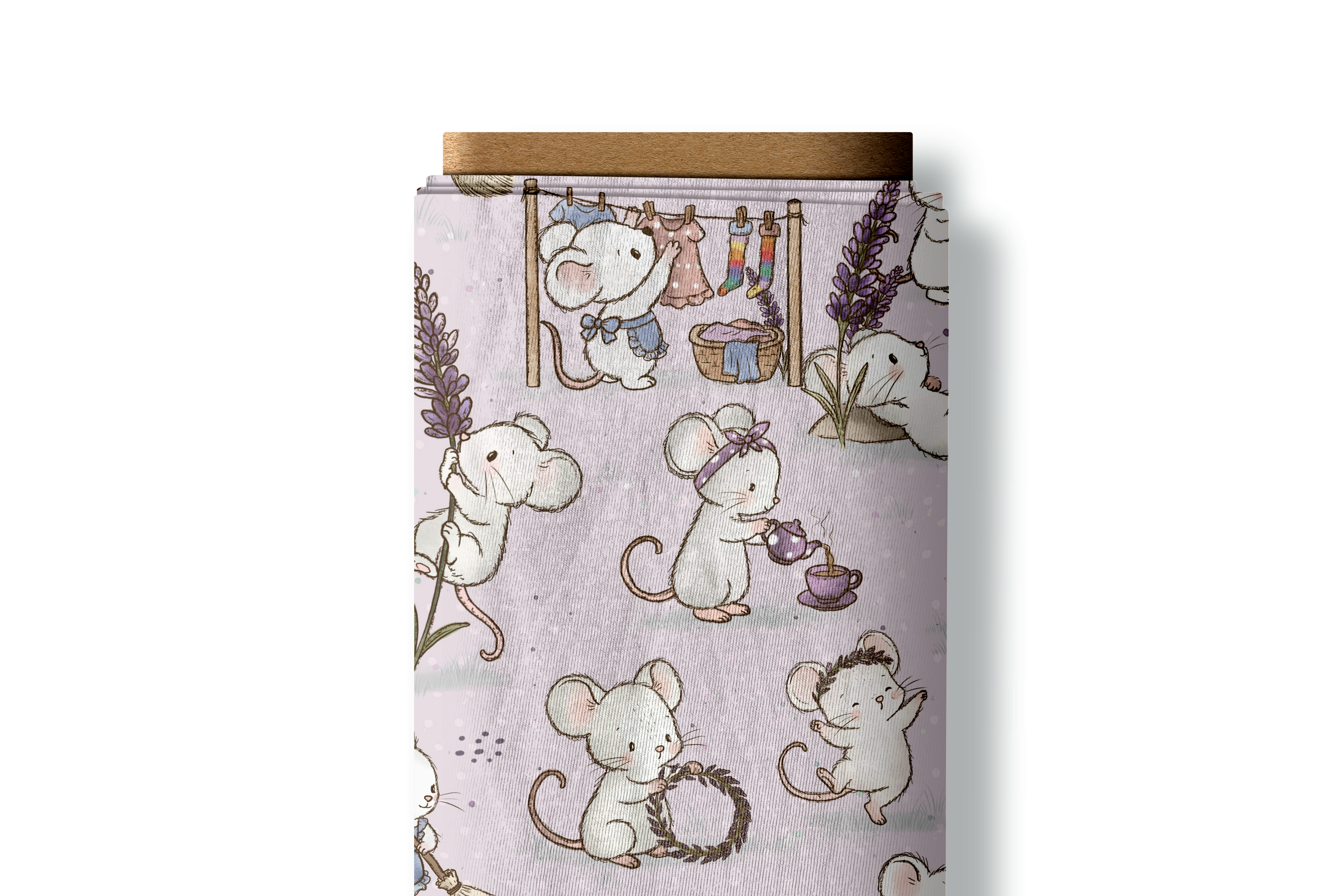 Breitrib Jersey - Lavendelmäuse