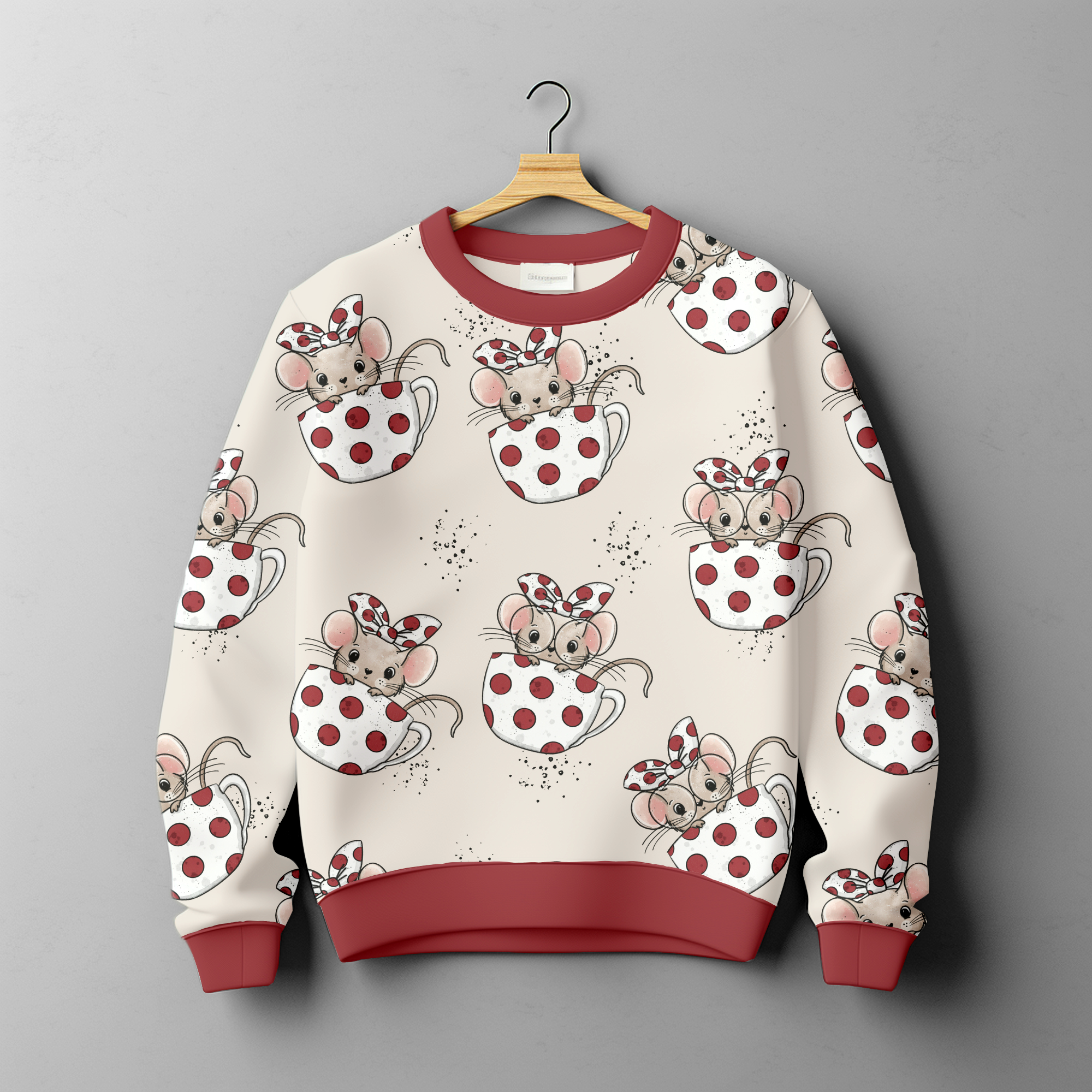 French Terry - Tassenmaus