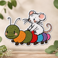 Chenille Patch - Raupenmaus
