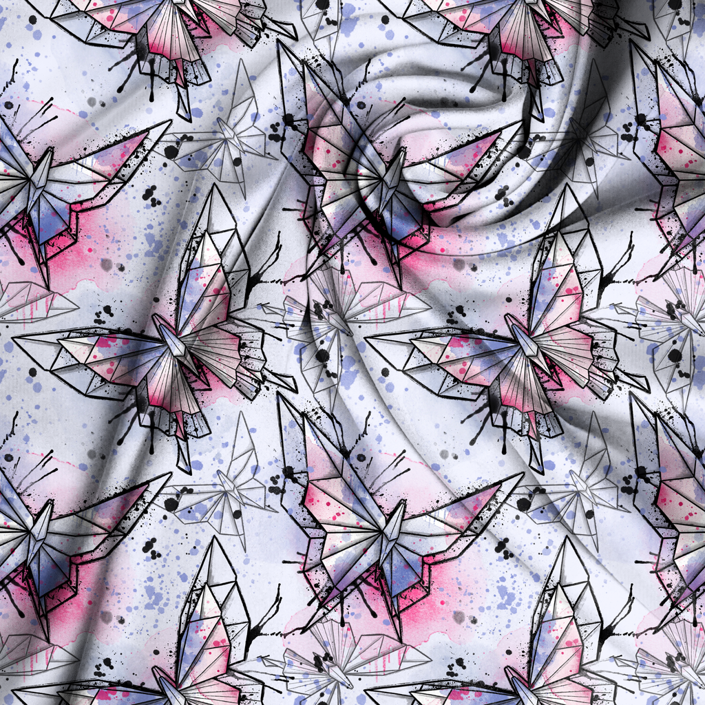 Vorbestellung - Papierschmetterlinge Blau/Pink