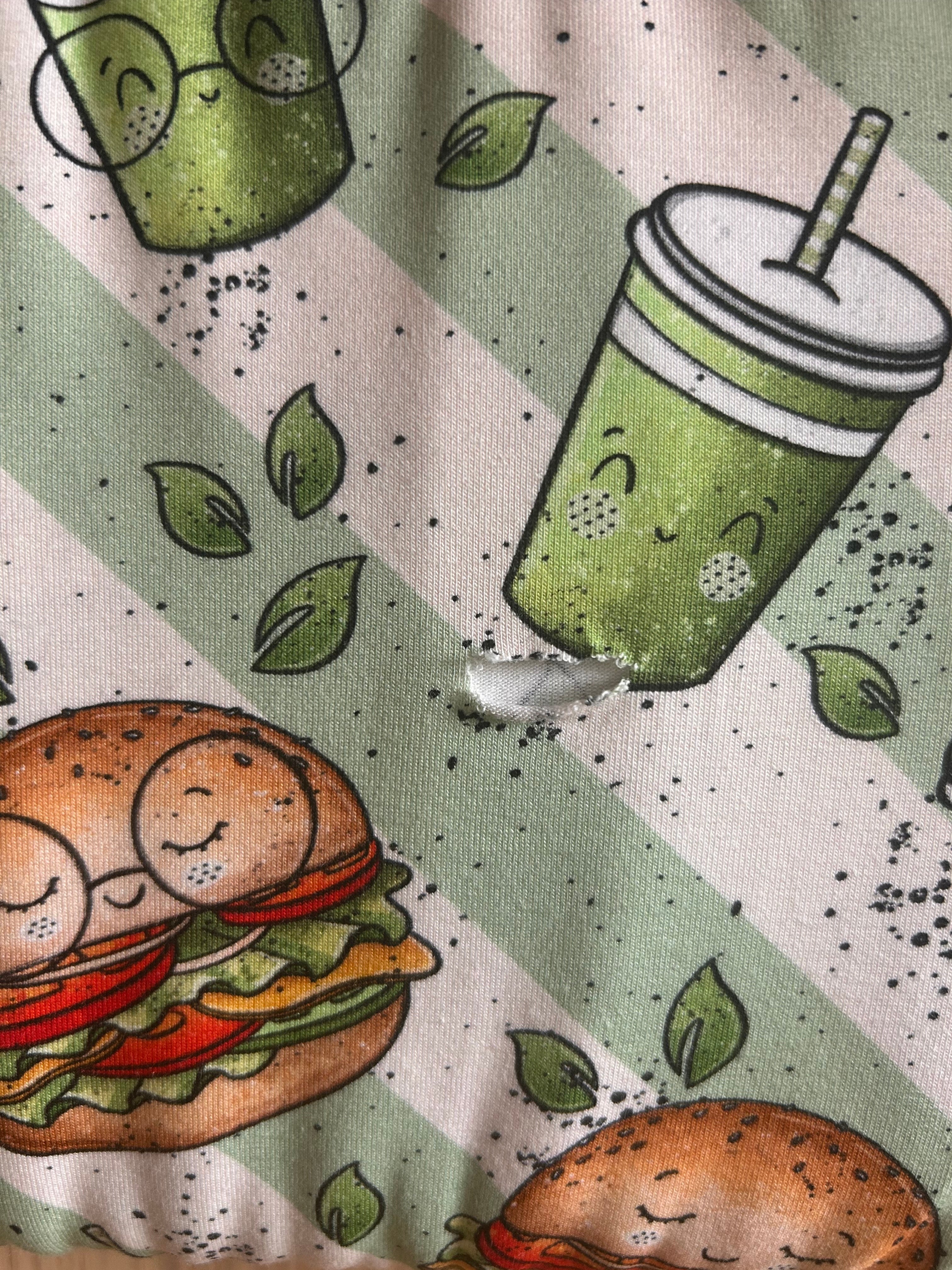 Jersey -  Veggi Burger : 100cm x 165cm (B-Ware)