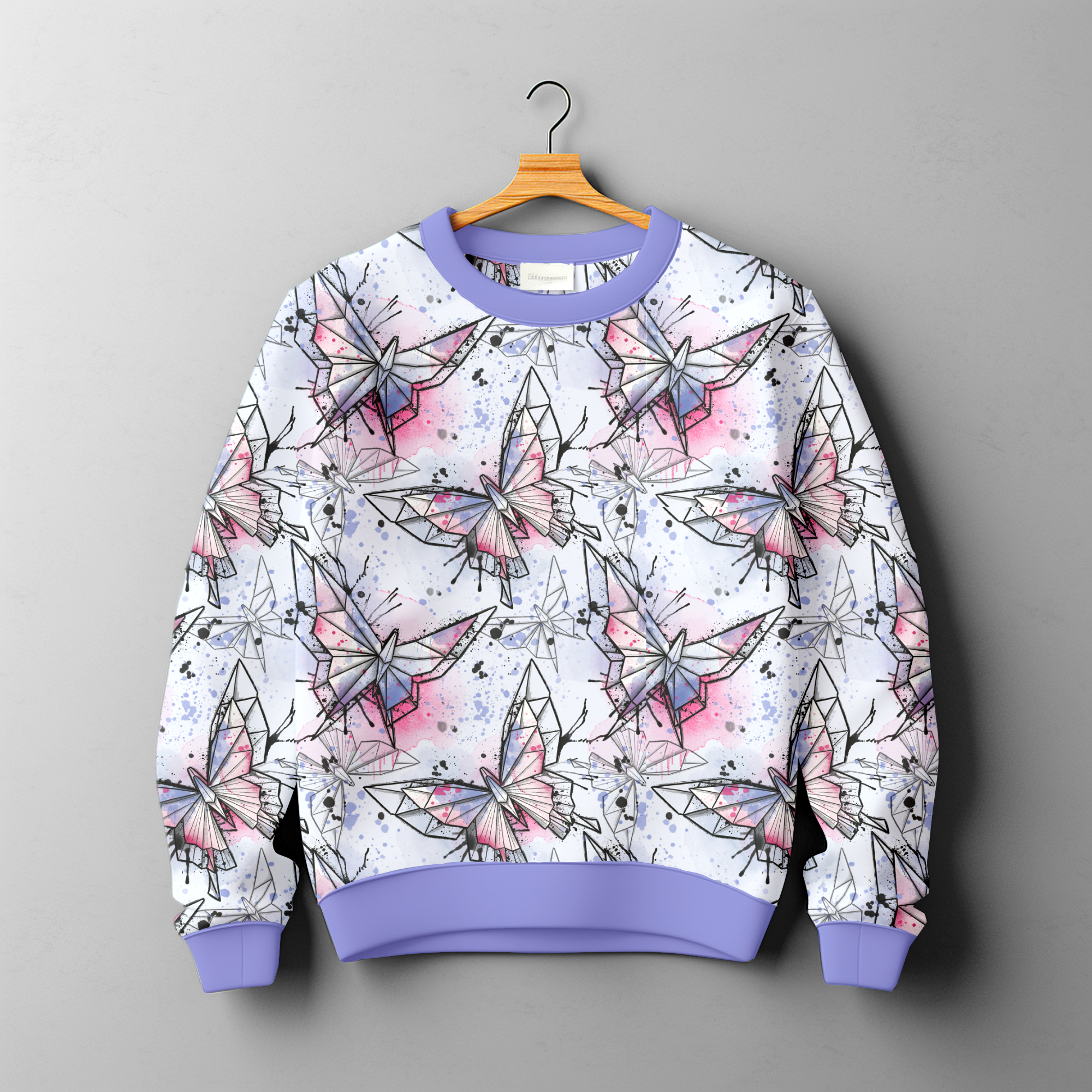 Vorbestellung - Papierschmetterlinge Blau/Pink