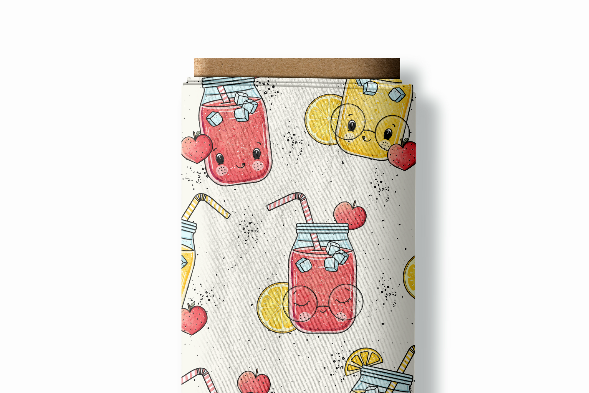 Jersey - Summerdrinks Reststück: 40cm x 160cm