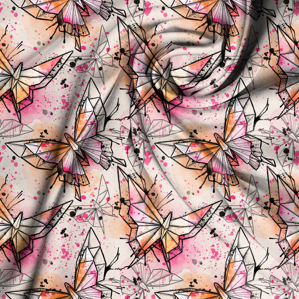 Vorbestellung - Papierschmetterlinge Pink/Orange